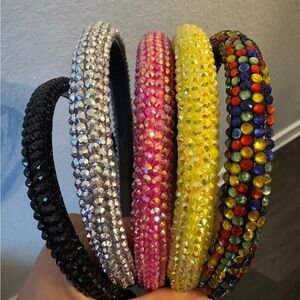 5 Crystal beads Headbands